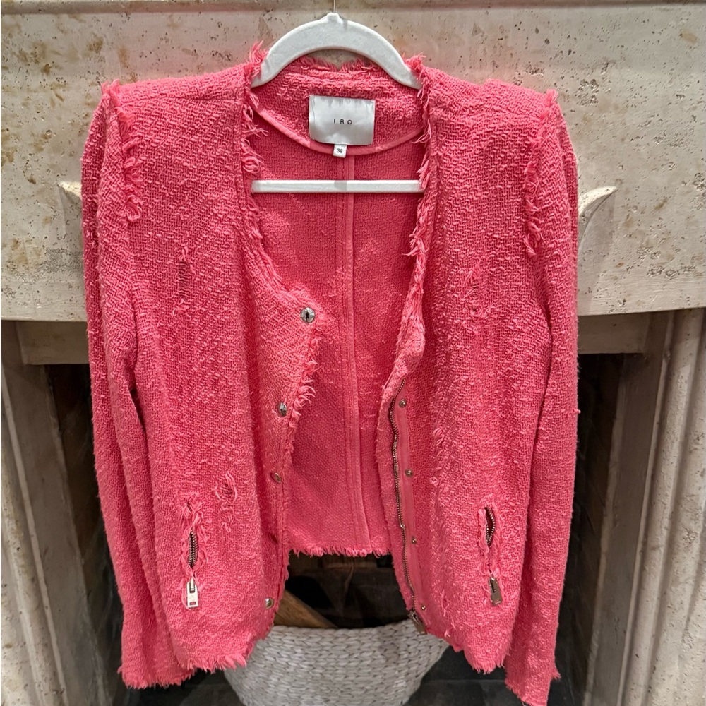 IRO Pink Textured Jacket